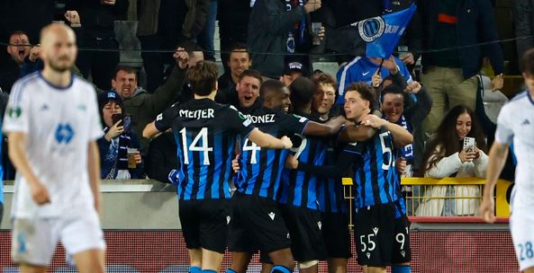 Club Brugge naar de kwartfinales van de Conference Leauge na winst vs. Molde