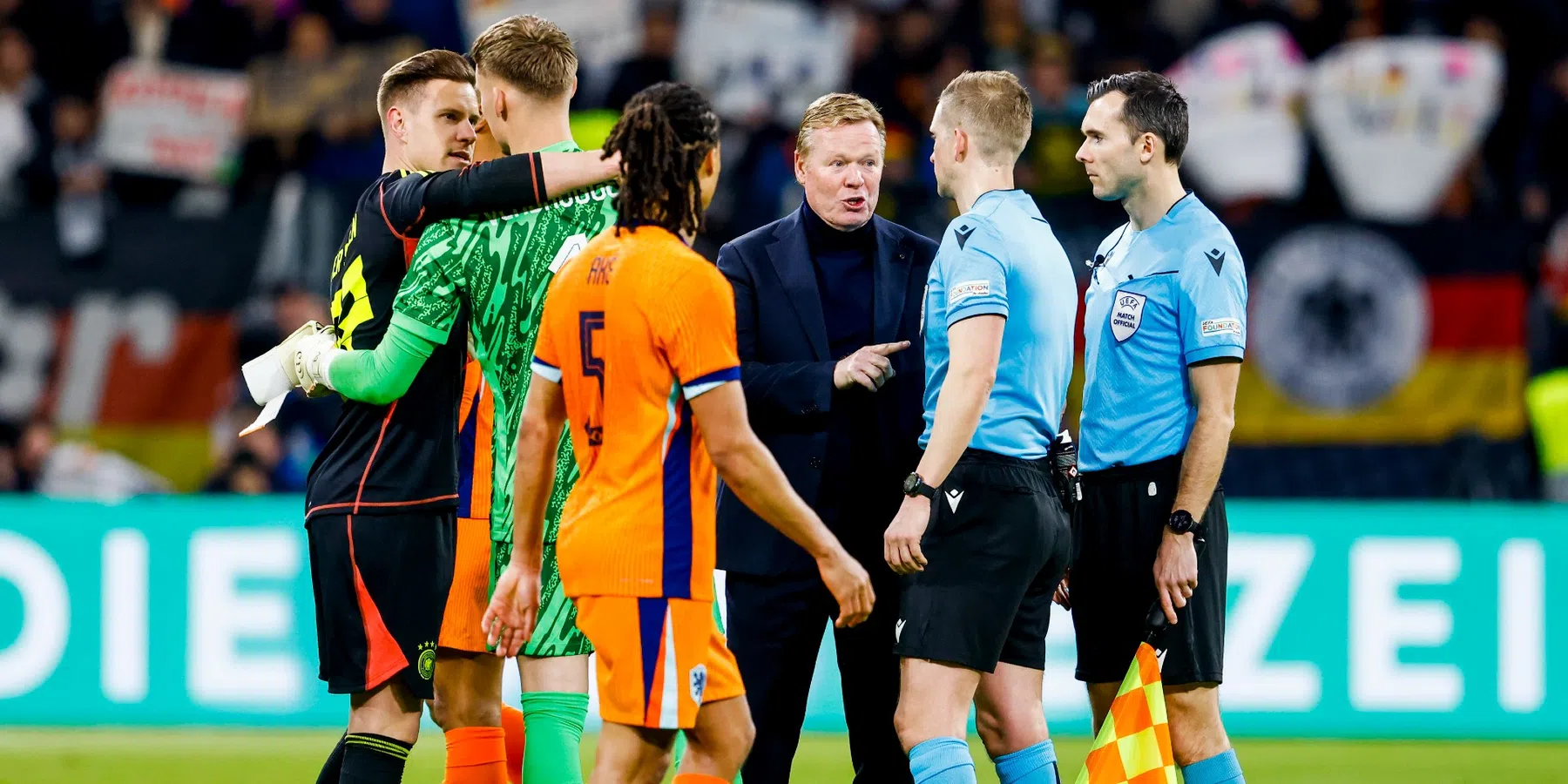 Koeman boos over 2-1 Duitsland