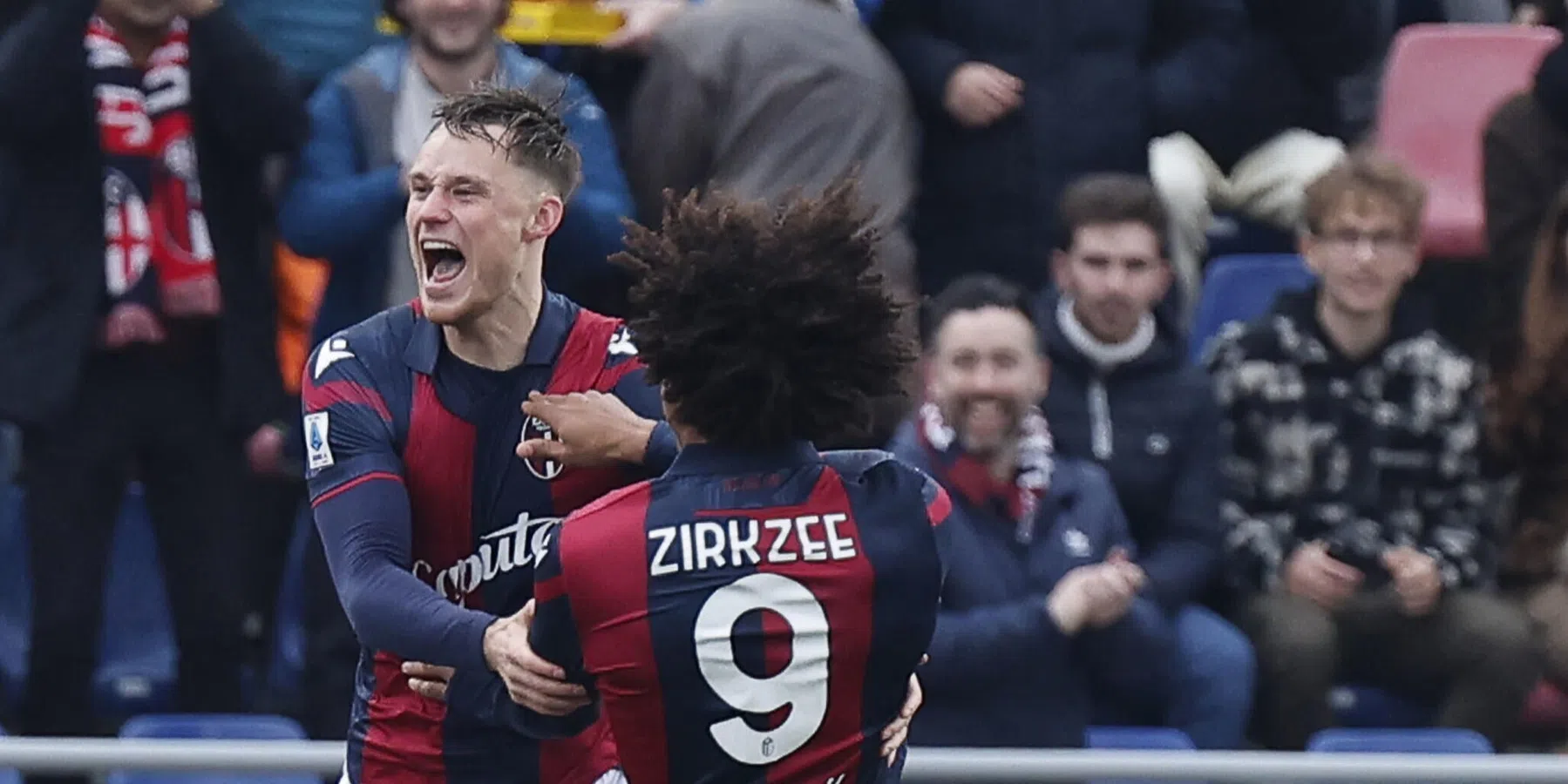 Internazionale aast op Sam Beukema van Bologna