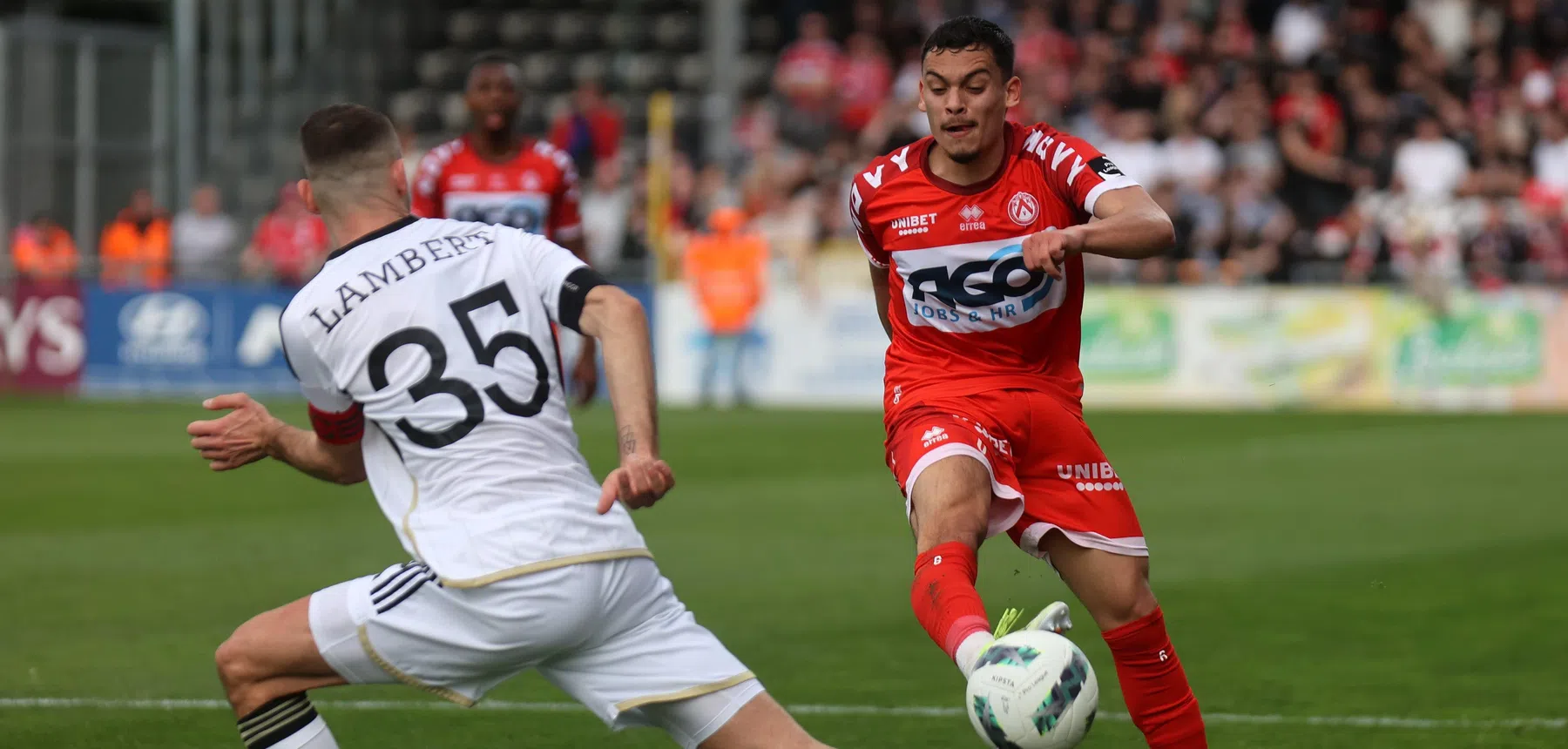 KAS Eupen en KV Kortrijk verdelen de punten