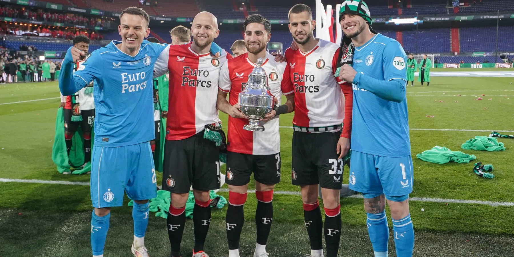 Feyenoord-spelers reageren onder post van NEC