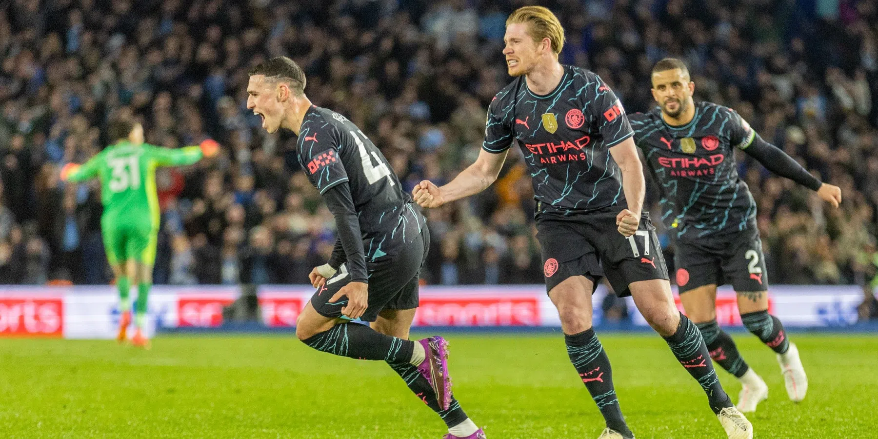 Manchester City wint uit bij Brighton