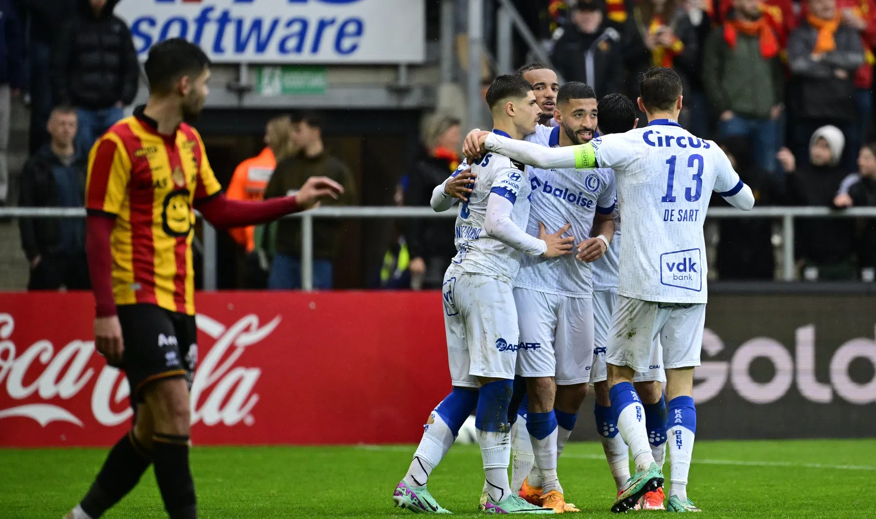 KAA Gent wint van KV Mechelen in Europe Play-Offs