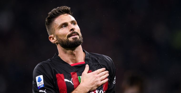 Giroud kondigt vertrek bij AC Milan aan