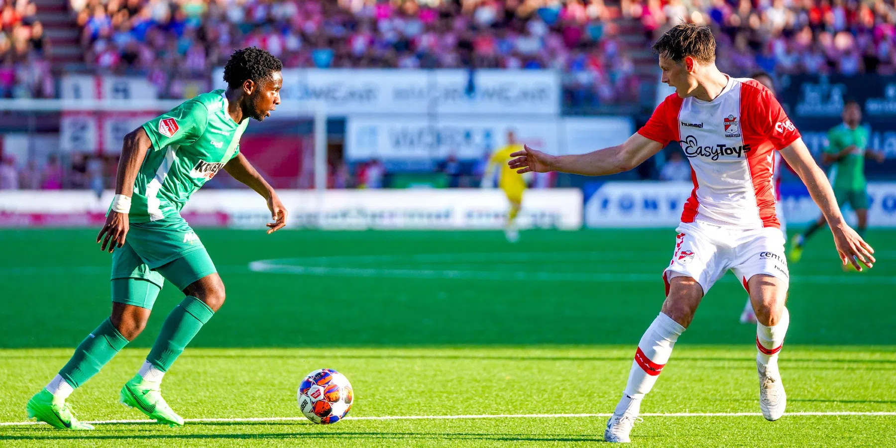 FC Emmen en Dordrecht in evenwicht in eerste play-off