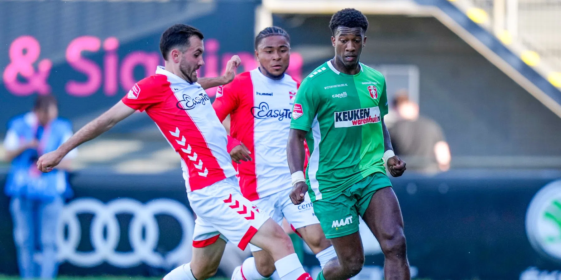 Bij Unibet wedden op het duel tussen Dordrecht en Emmen, met Shiloh 't Zand