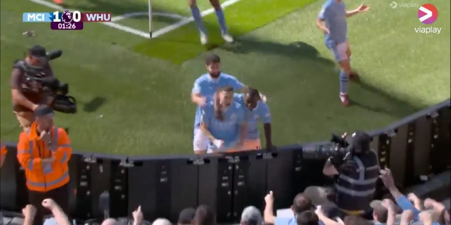 Wonderschone goal in kampioenswedstrijd Manchester City