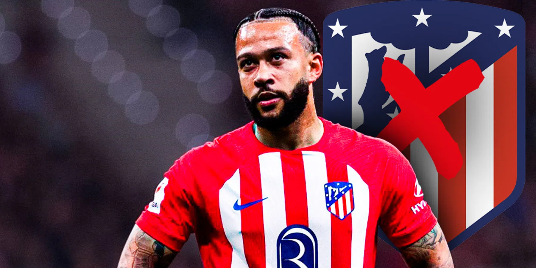 Memphis en Atlético Madrid uit elkaar