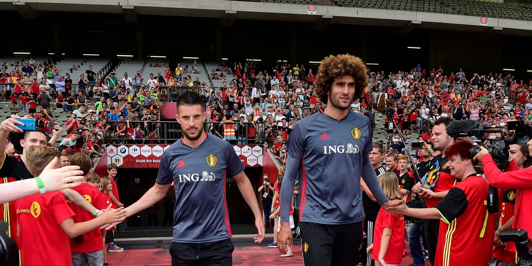 Fellaini en Mirallas krijgen afscheidsmoment bij Rode Duivels