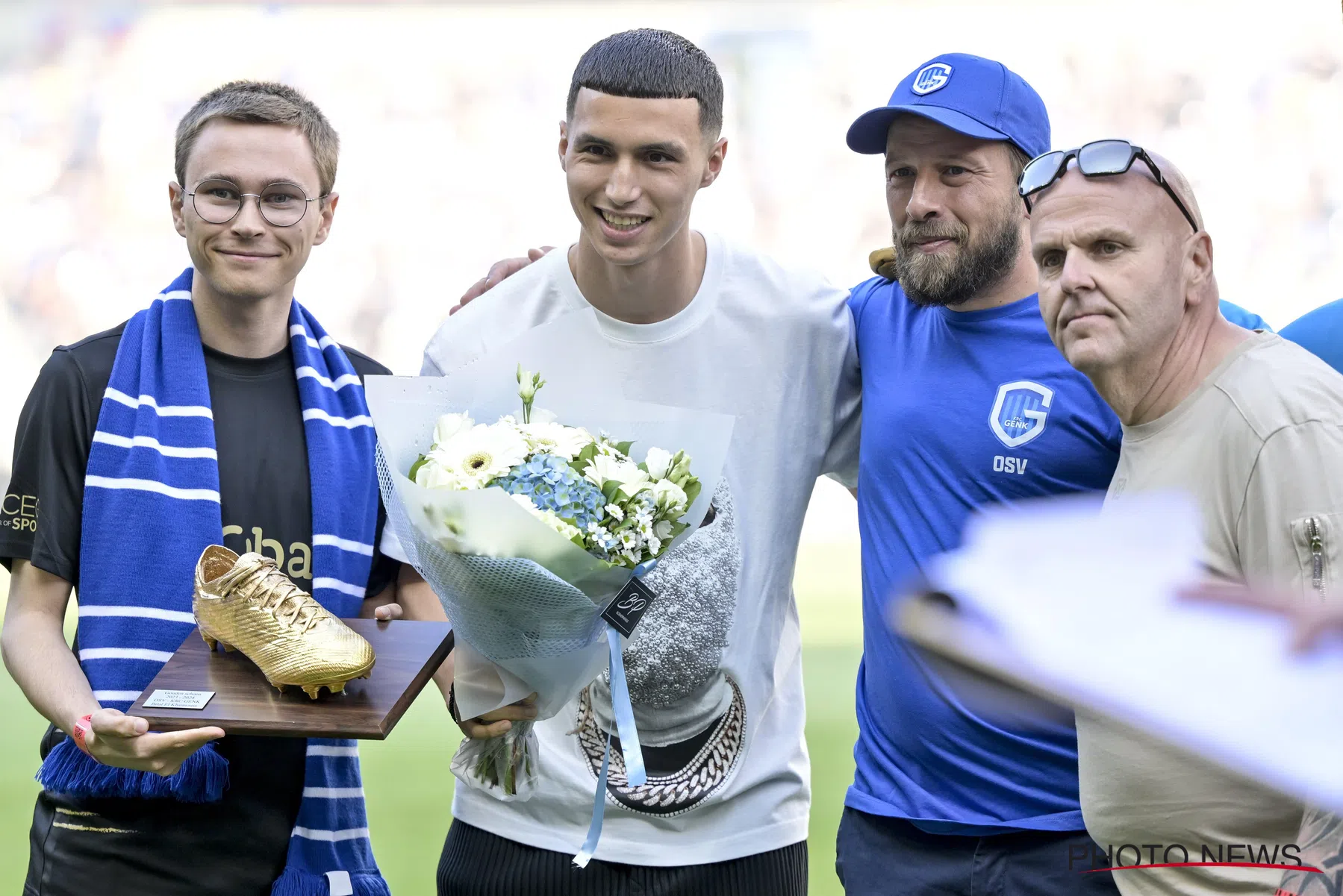 Bilal El Khannouss, Patrik Hrošovský en Bryan Heynen in de prijzen bij Genk