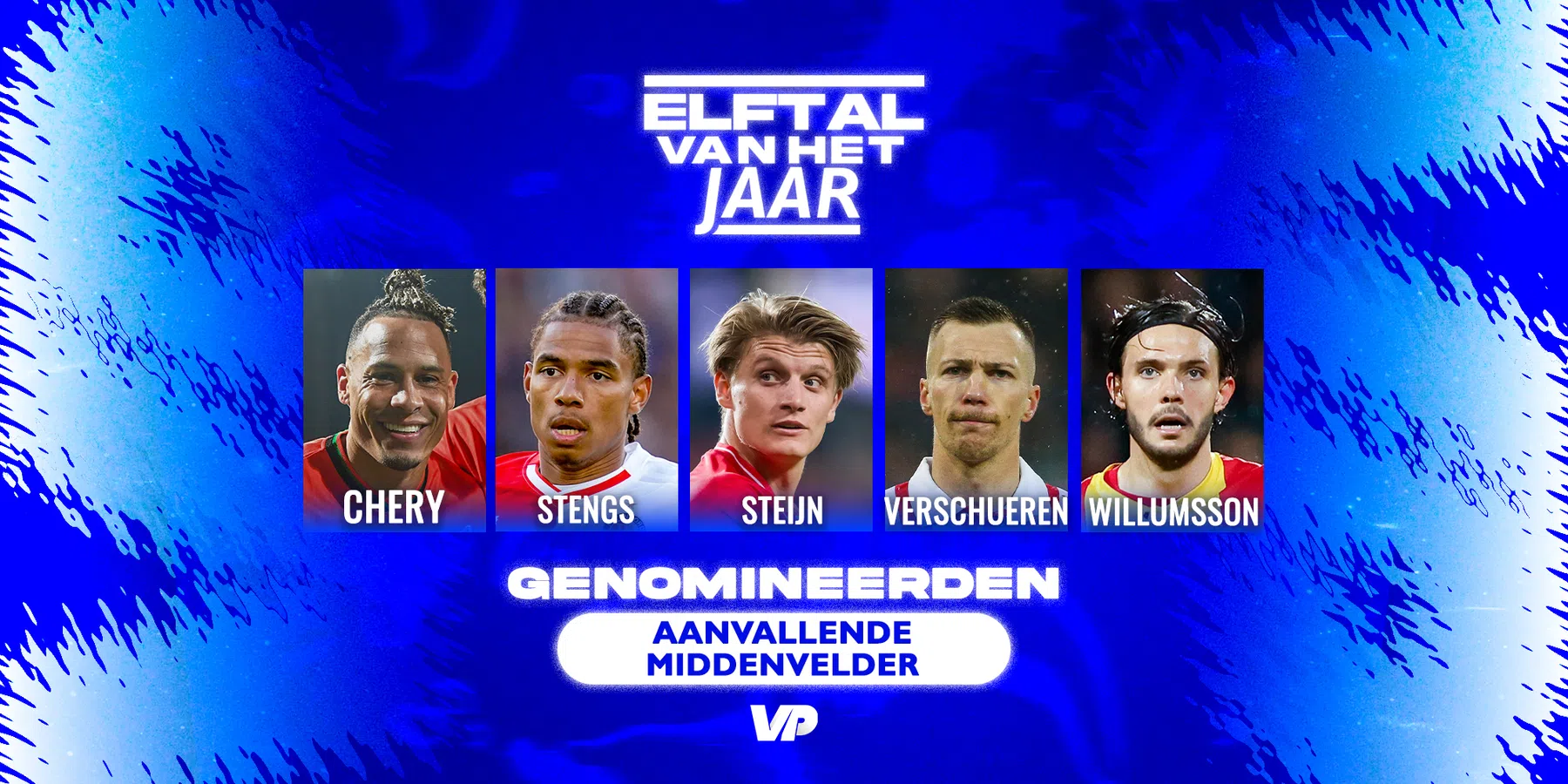 VoetbalPrimeur Elftal van het Jaar: aanvallende middenvelders