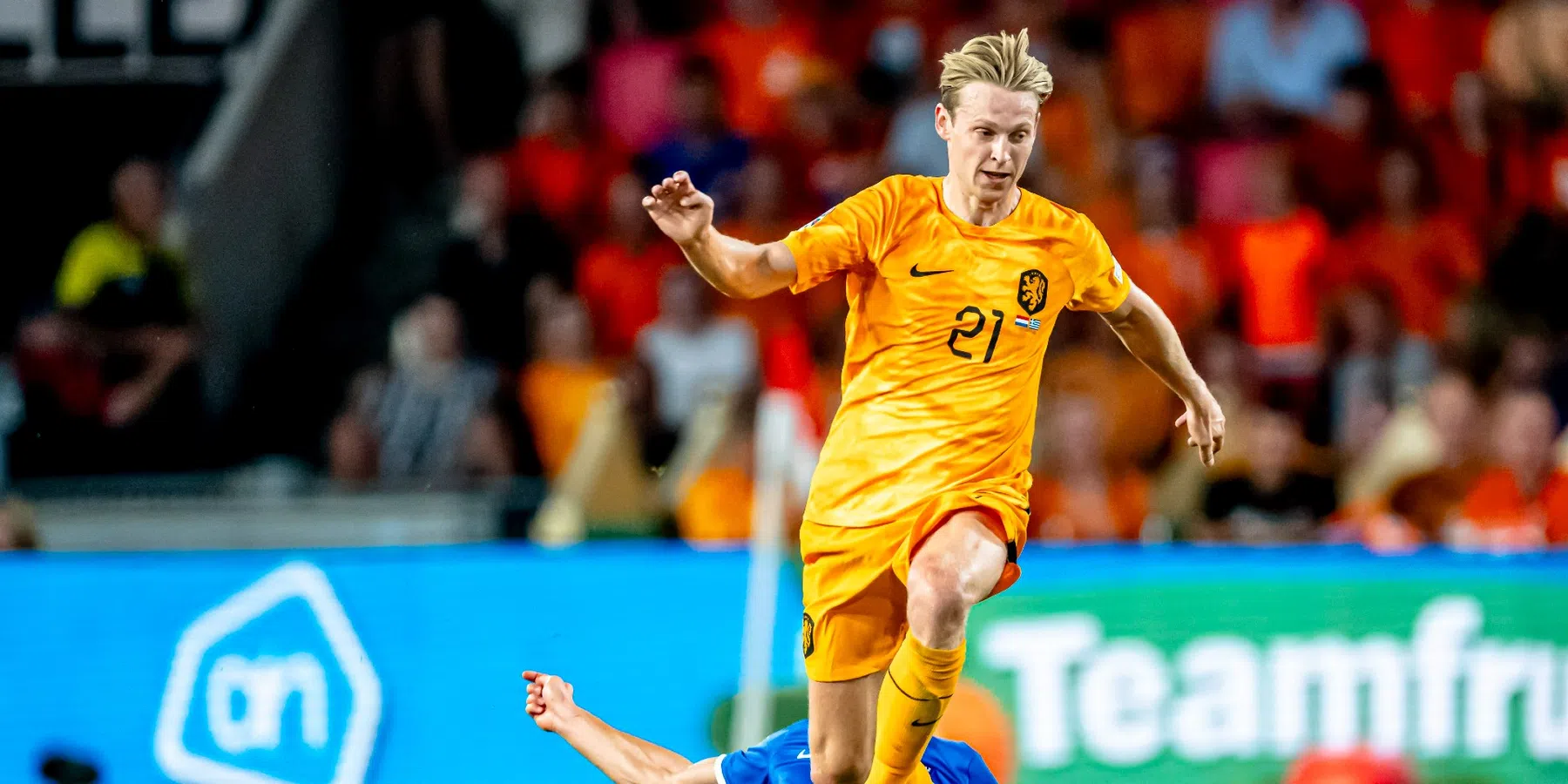 Weer geen Frenkie de Jong op Oranje-training