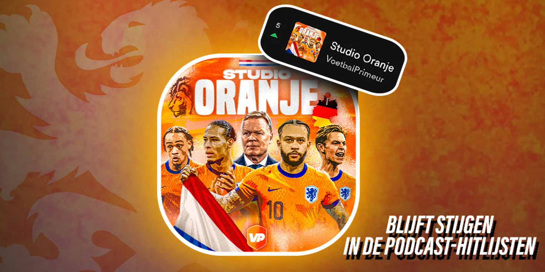 Op recordjacht: Studio Oranje bereikt podcast top-5