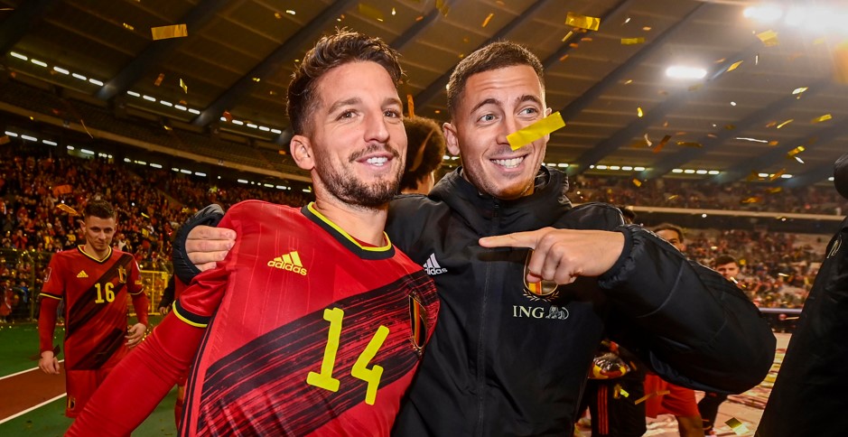 Maurizio Sarri over Rode Duivels Dries Mertens en Eden Hazard