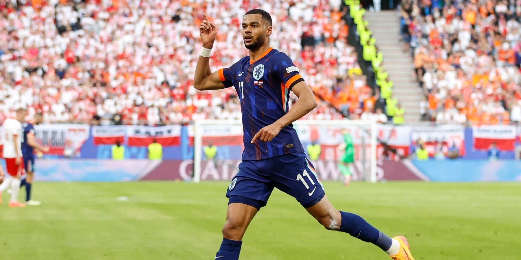 Gakpo schiet zichzelf tegen Polen in illuster rijtje met Ronaldo en Morata
