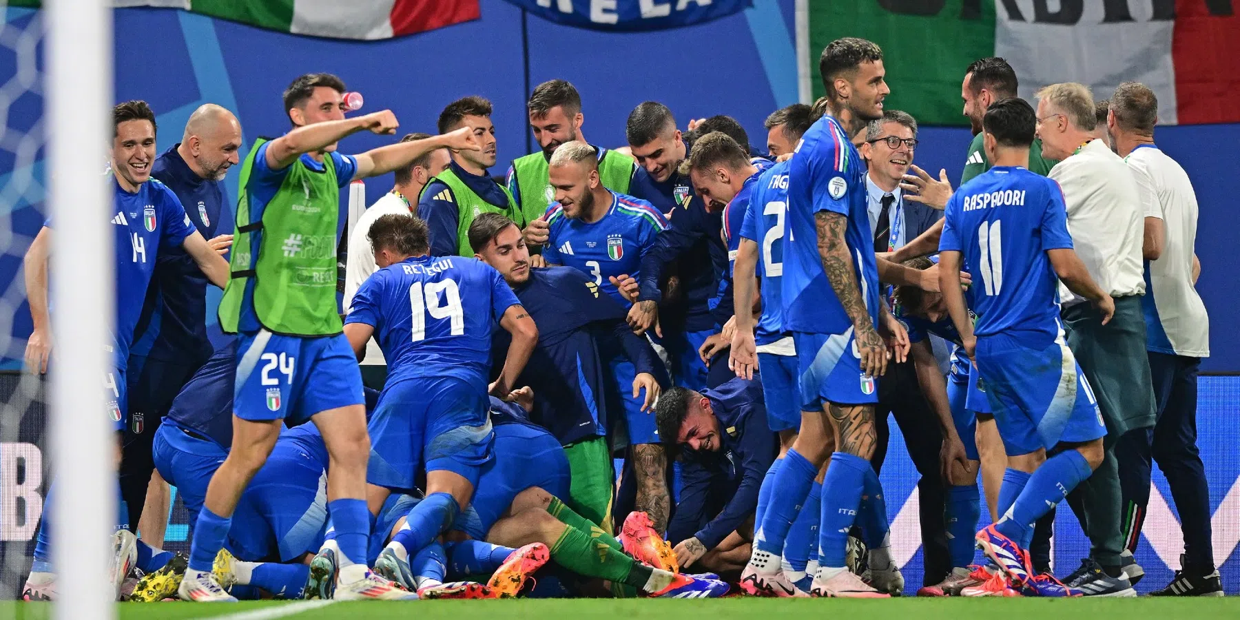 Kroatië wint van Italië 