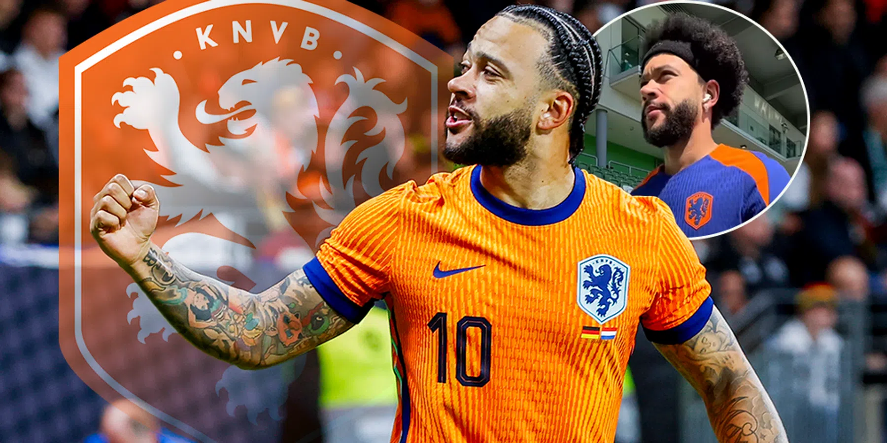 Memphis verschijnt met nieuwe, opvallende look op training van Oranje