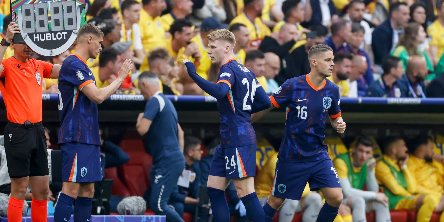 Symbolische wissel Oranje, Schouten over Veerman