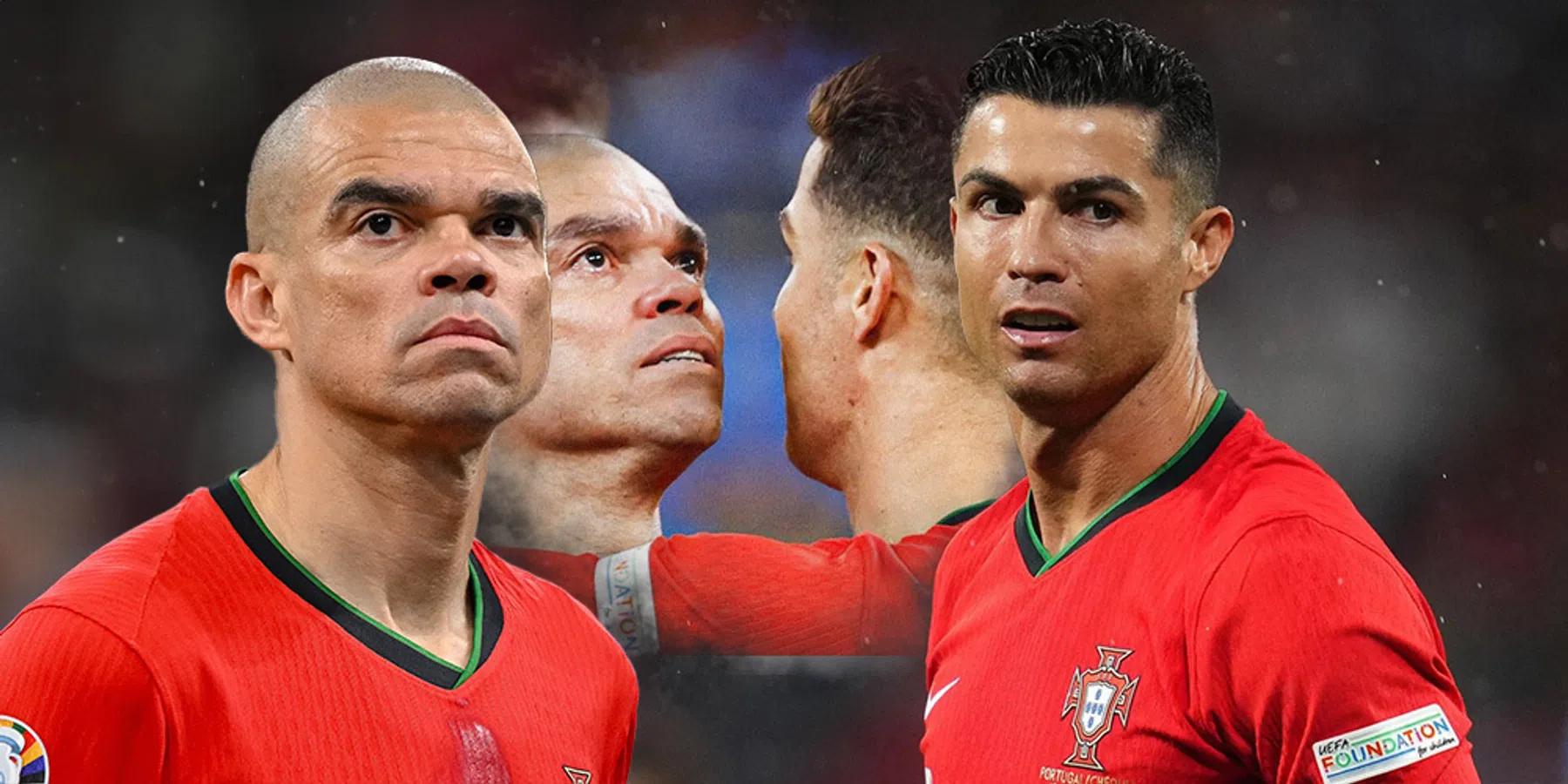 Ronaldo troost Pepe na EK-exit Portugal