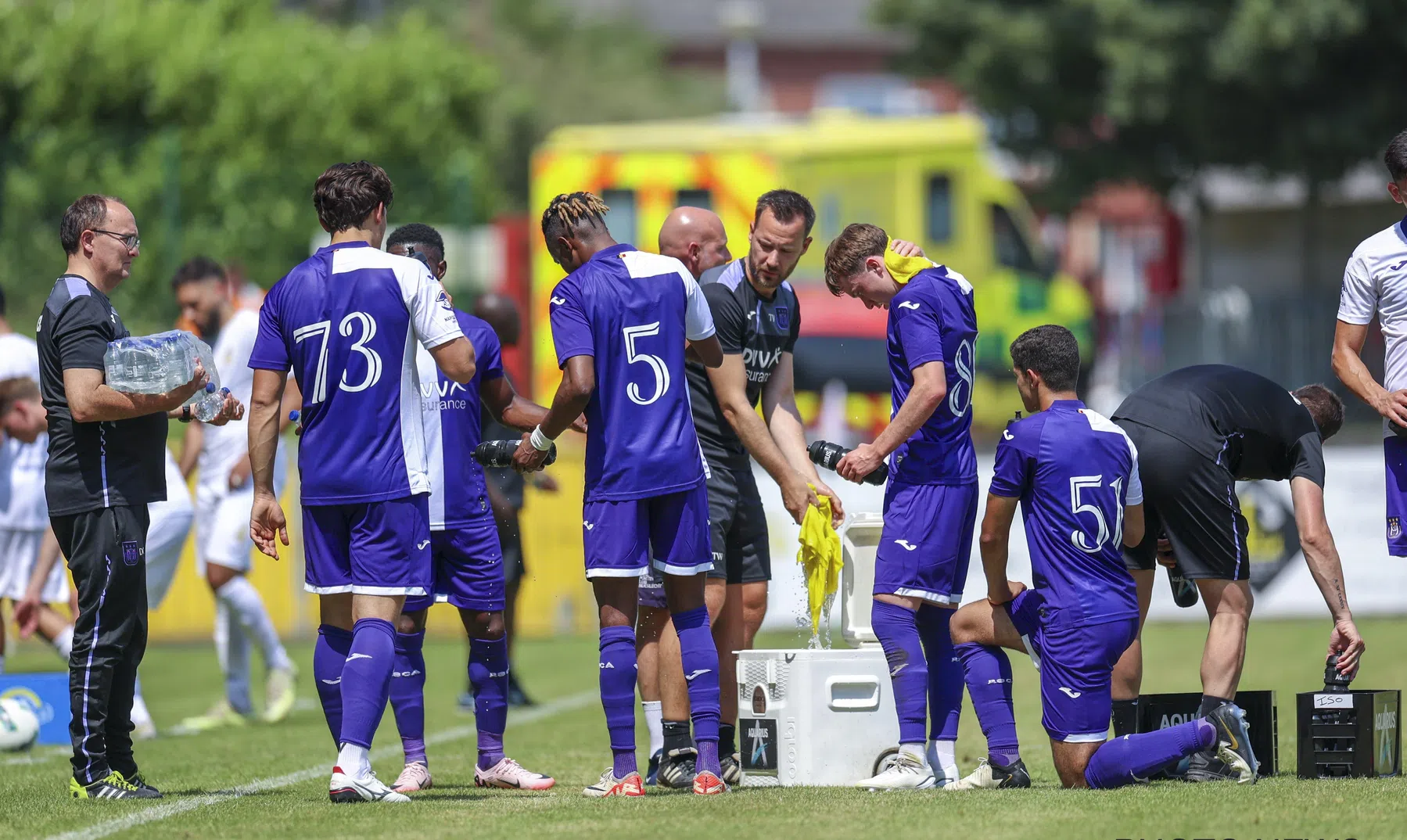 OPSTELLING: de elf van RSC Anderlecht voor de oefenmatch tegen SC Braga