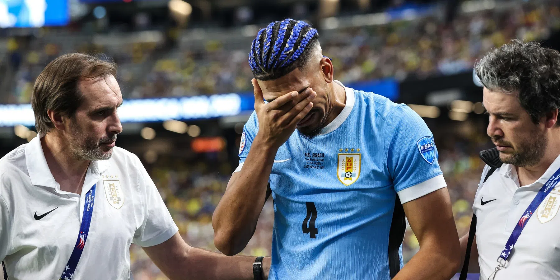 Araujo zwaar geblesseerd geraakt op Copa América