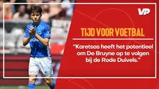 Thumbnail for article: 'Tijd voor Voetbal' kan lof over Karetsas niet op: "Potentieel om De Bruyne op te volgen"