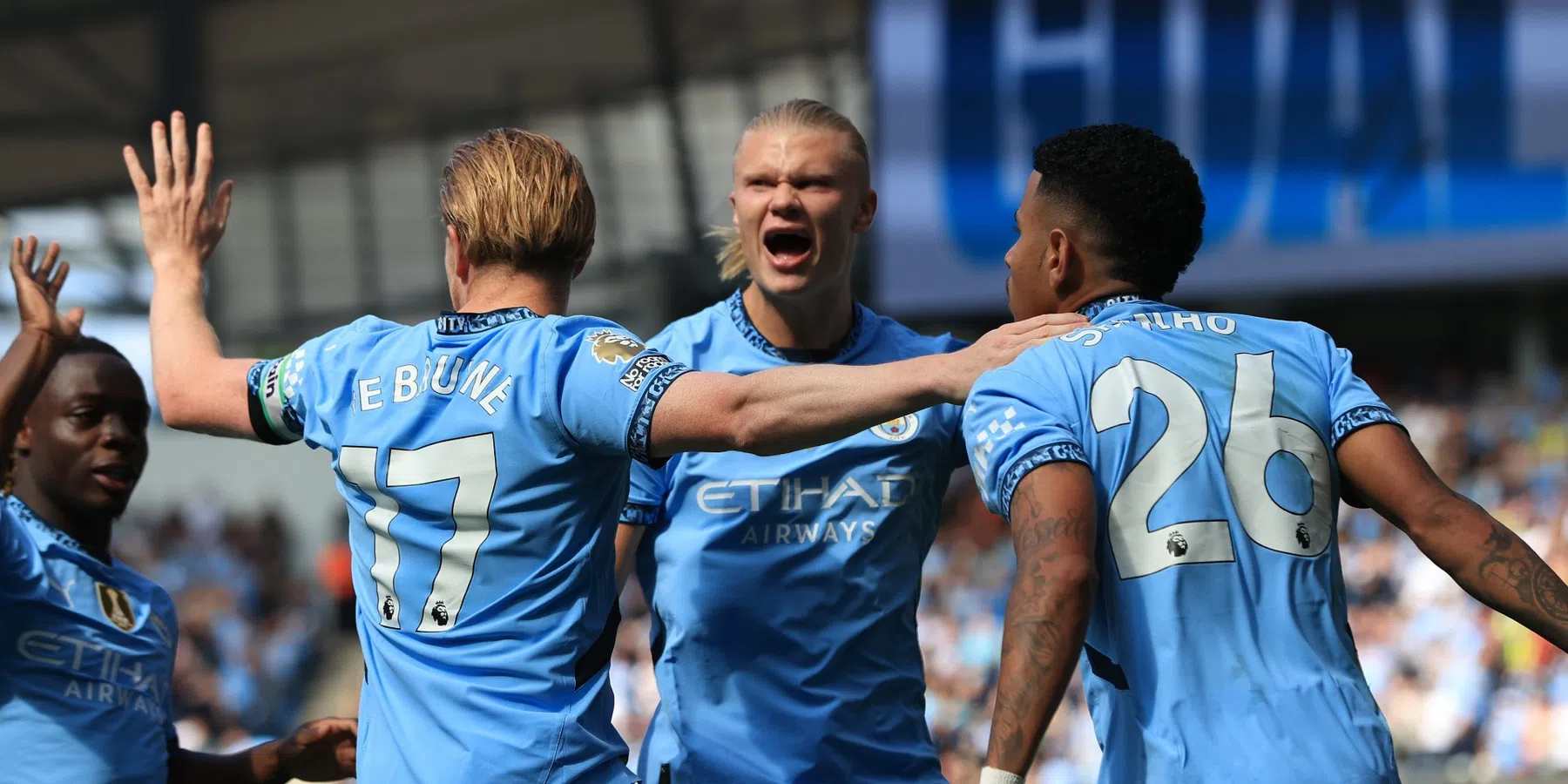 Haaland heeft eerste hattrick te pakken bij Man City