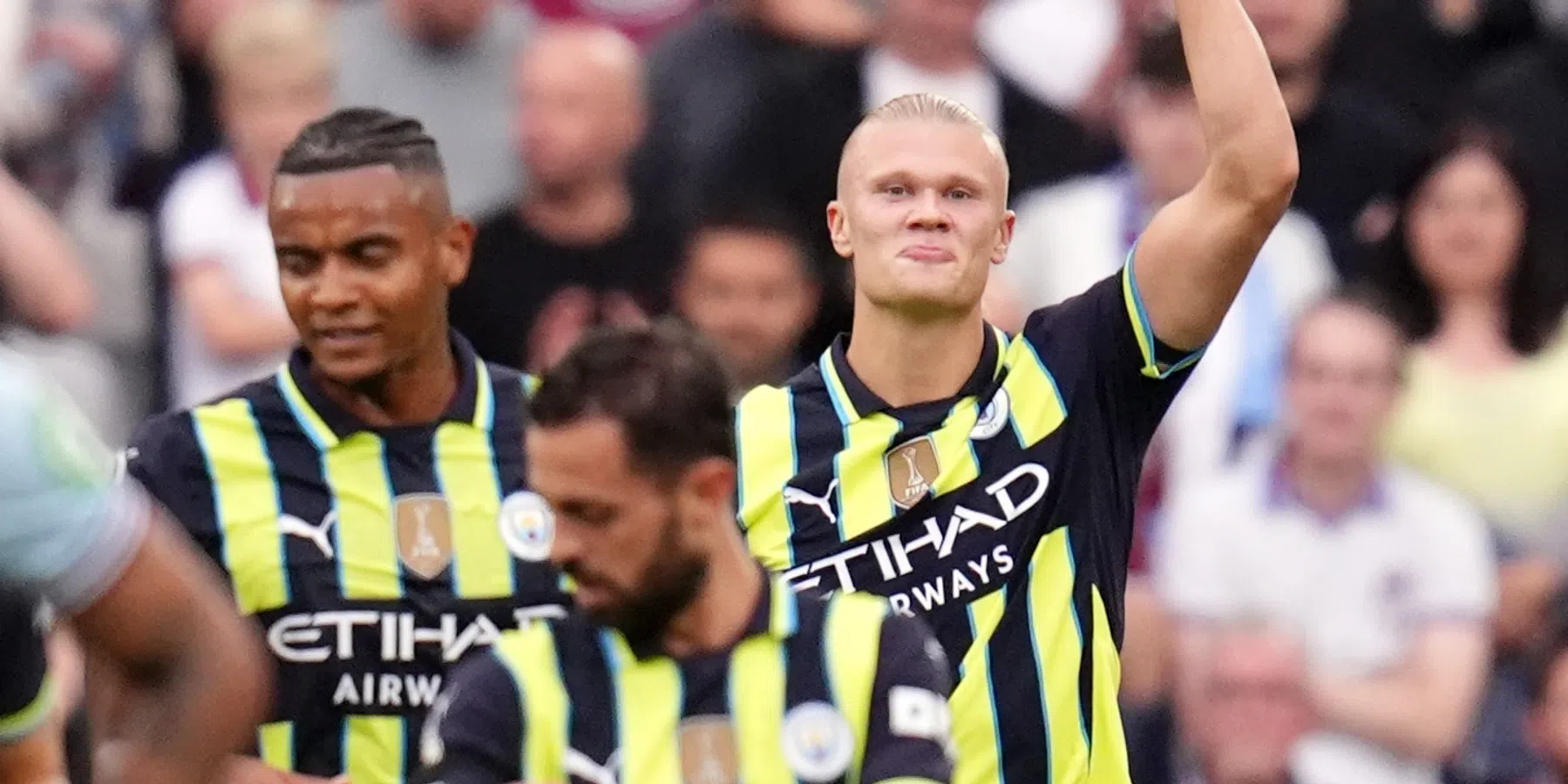 Pep Guardiola looft Erling Haaland na tweede hattrick van het seizoen