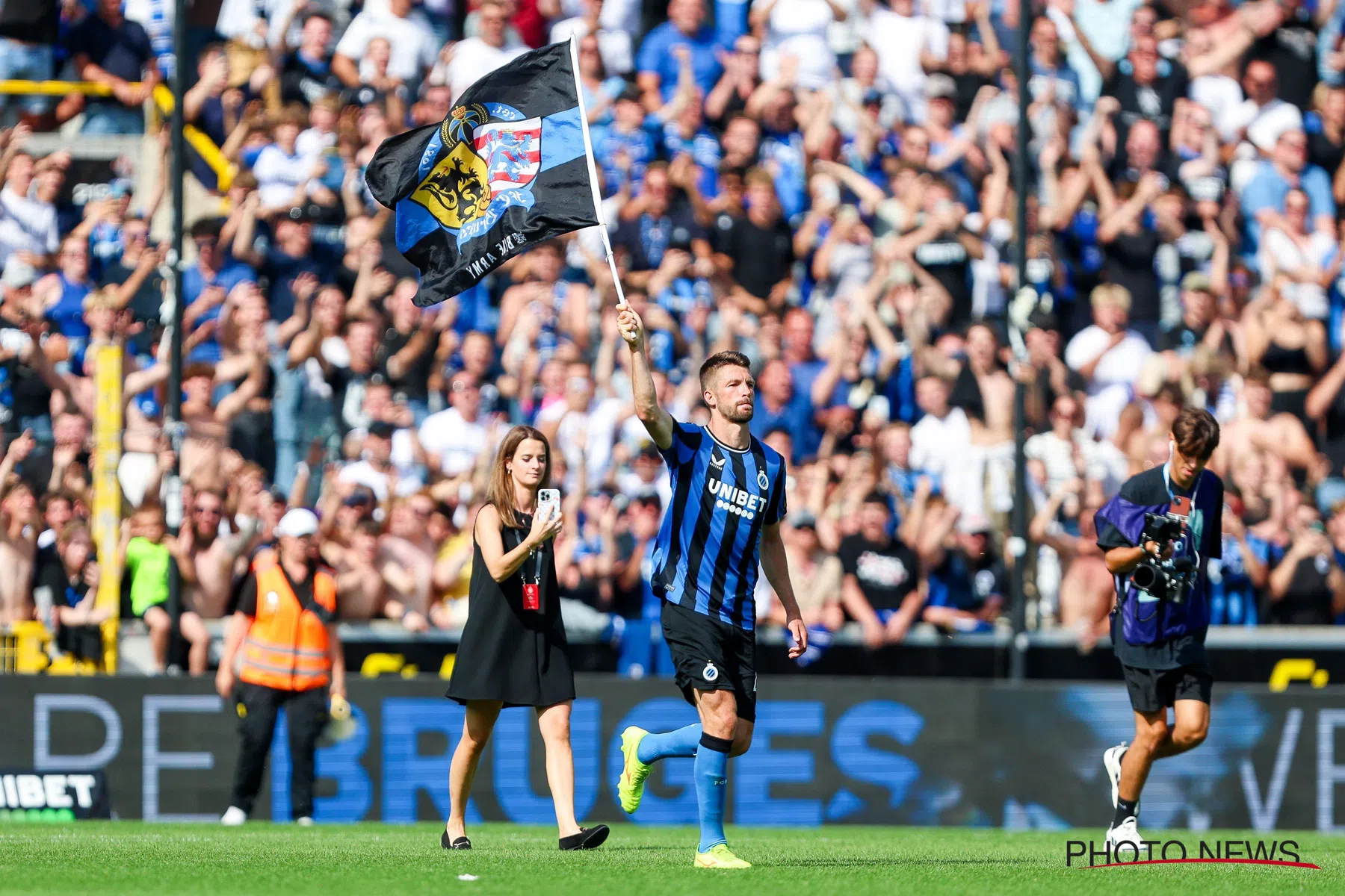 Brandon Mechele na doelpunt Club Brugge tegen Cercle Brugge