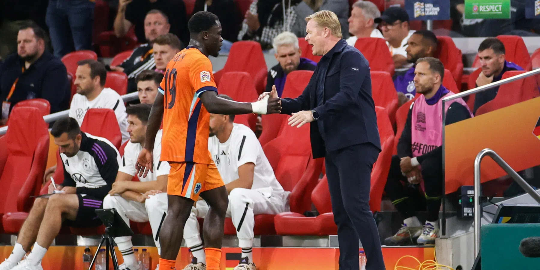 Koeman vertelt over Brobbey, Gravenberch en De Ligt bij Oranje