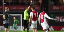 Slechte rentree voor Kaplan: Ajax-verdediger krijgt nog voor rust rood 