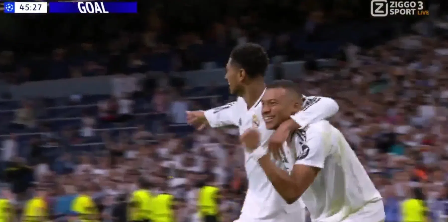 Zien: Mbappé is ook in Champions League helemaal los bij Real Madrid