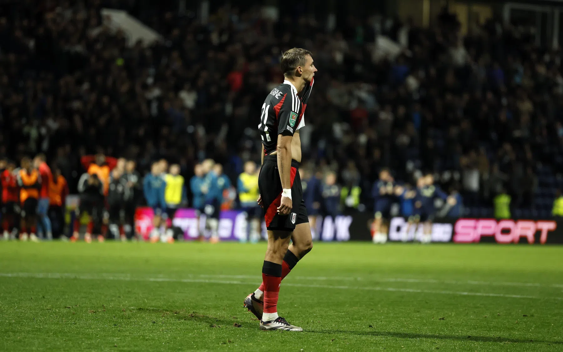 Timothy Castagne mist beslissende penalty bij Fulham