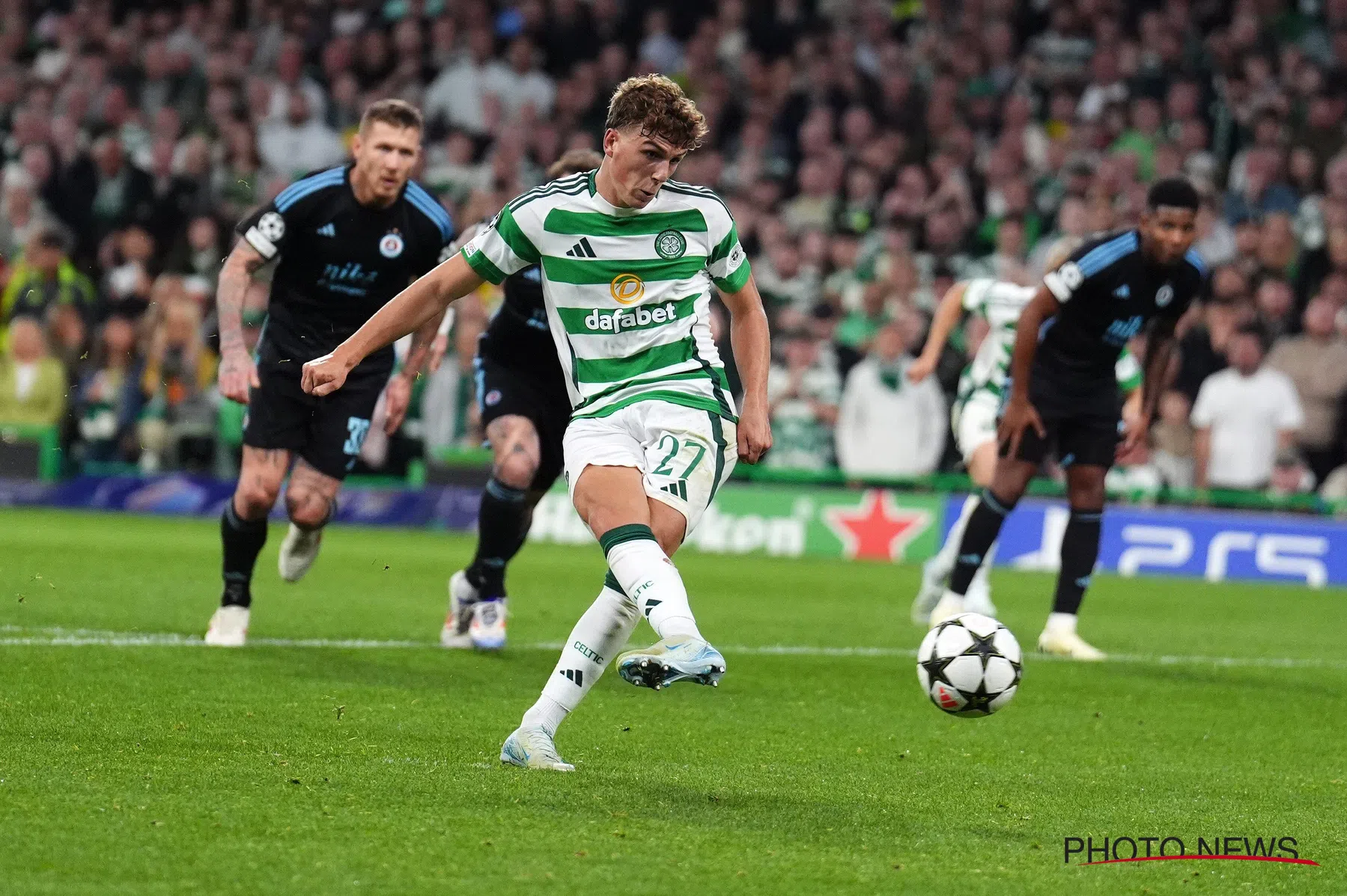 Arne Engels debuteert in Champions League met Celtic