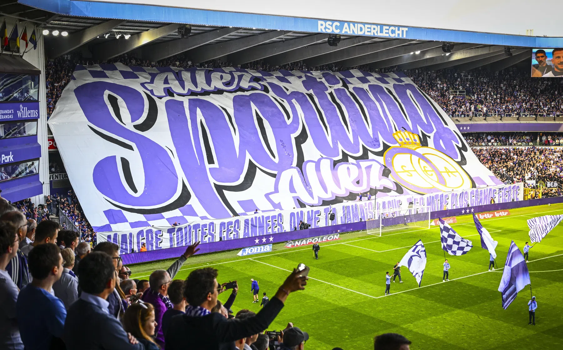 Anderlecht-fans protesteren tegen Clasico-maatregel