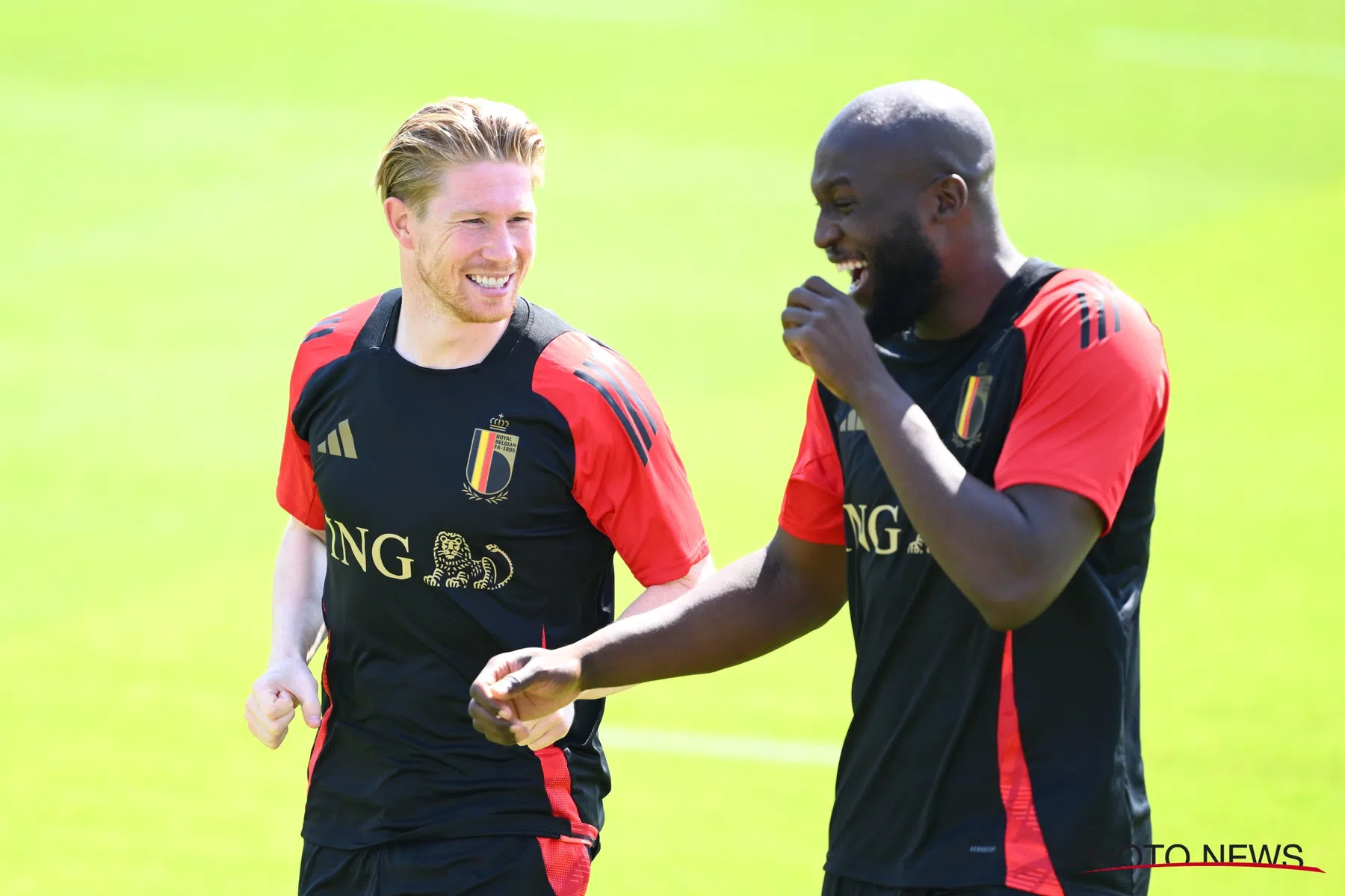 Romelu Lukaku over Kevin de Bruyne Thibaut Courtois en Rode Duivels