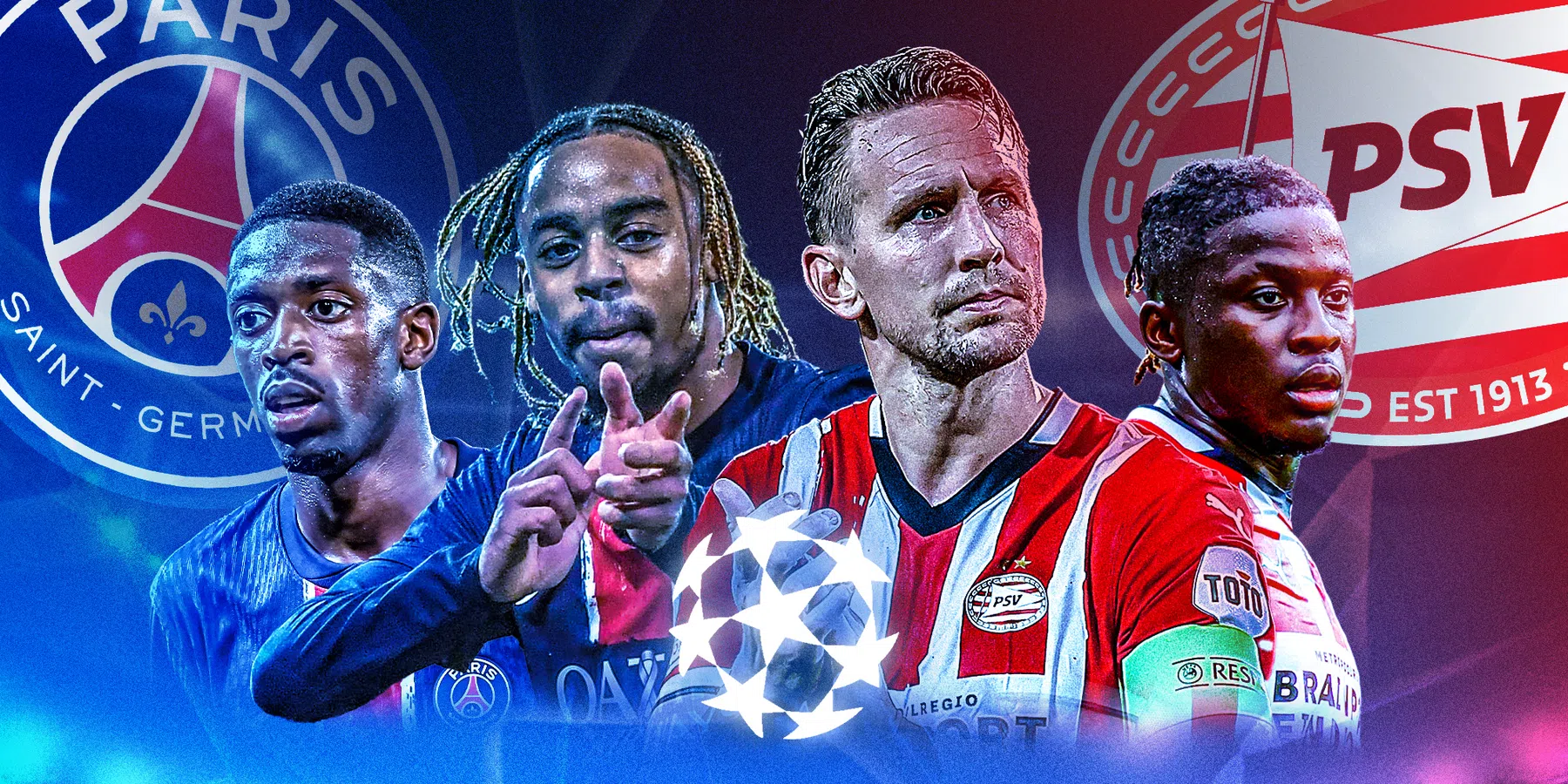 Zender PSG-PSV in de Champions League