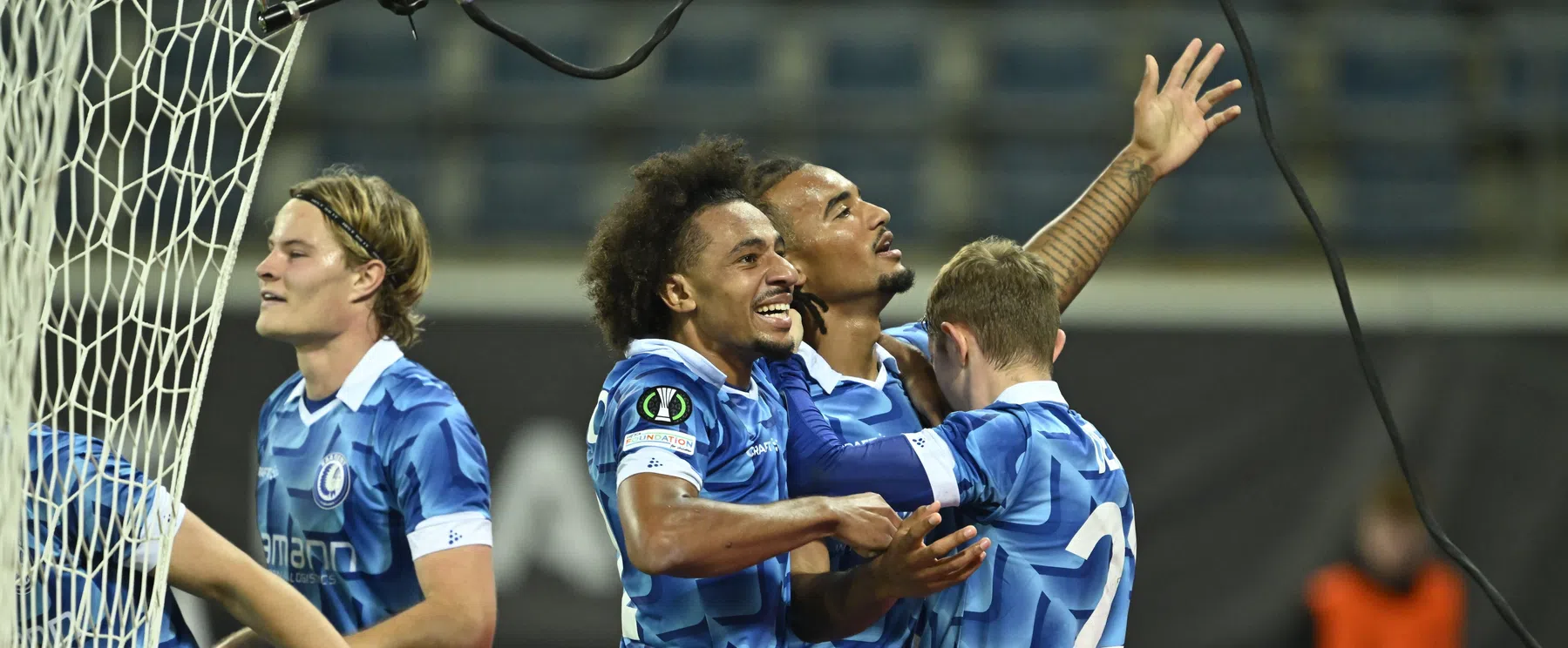 KAA Gent wint via slotfase van Molde 