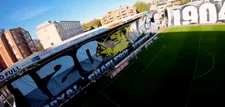 Thumbnail for article: Mooie beelden: Charleroi-fans vieren 120-jarig bestaan met enorm spandoek