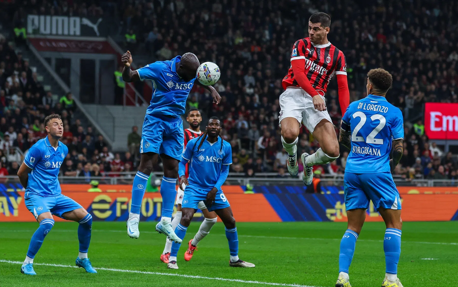 Romelu Lukaku scoort voor winnend Napoli