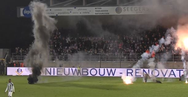 Fans van Charleroi misdragen zich in de Beker van België tegen Patro Eisden 