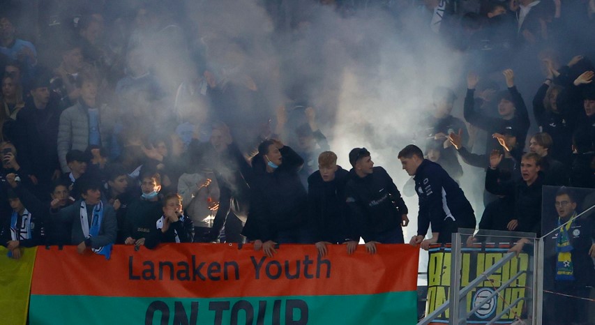 Belisia Bilzen voor match tegen Club Brugge in Beker van België