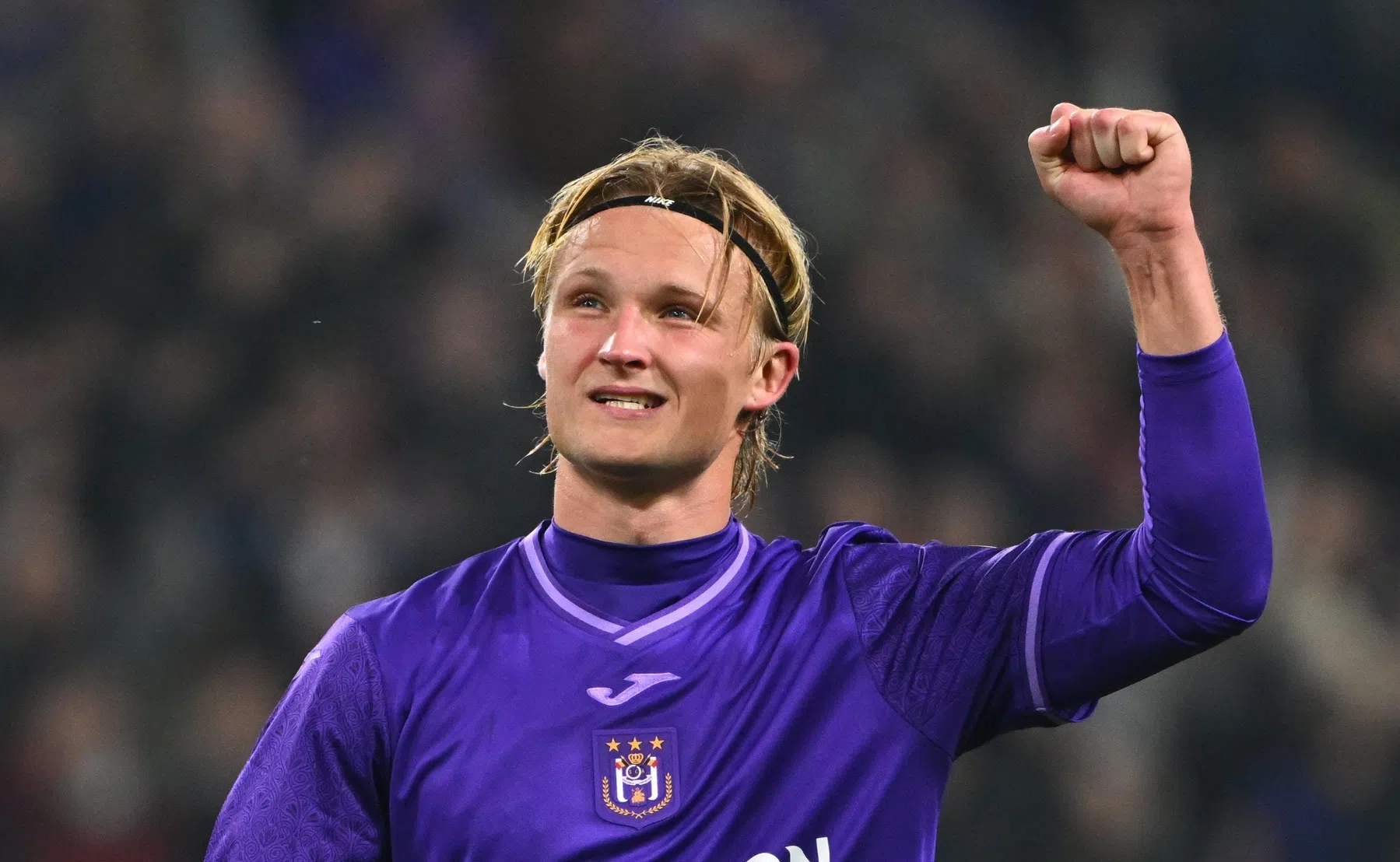 Kasper Dolberg na zege RSC Anderlecht tegen KV Kortrijk