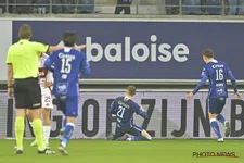 Thumbnail for article: Dean met pijn na trap tegen boarding tijdens viering bij Gent: “Ga ik wel voelen”