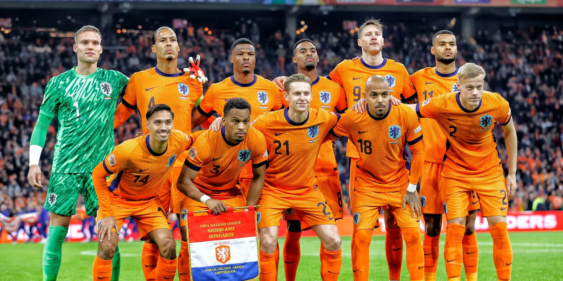 Oranje op rapport tegen Hongarije