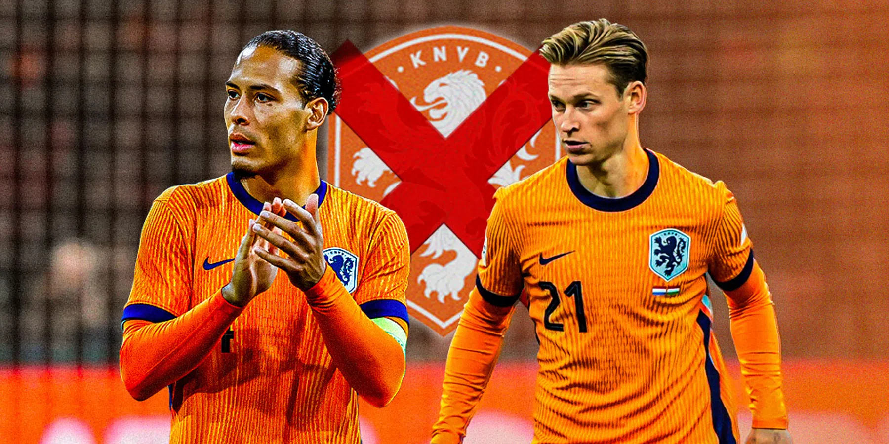 Van Dijk en Frenkie niet tegen Bosnië