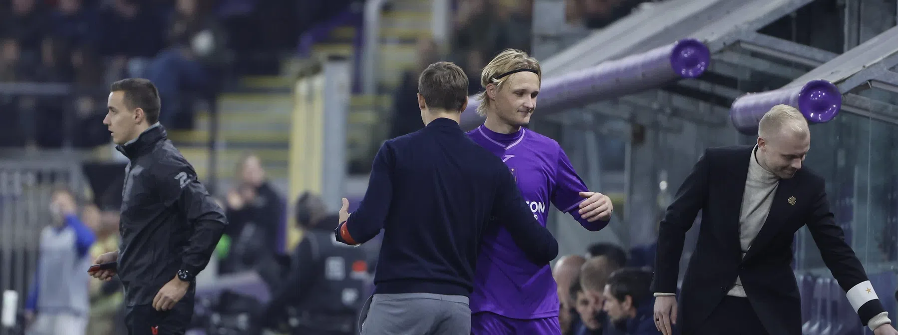 David Hubert over inzetbaarheid Kasper Dolberg bij Anderlecht tegen Porto