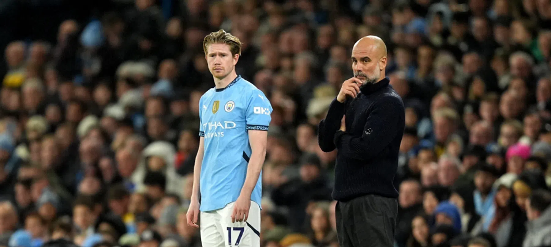 Guardiola spuit mist over toekomst De Bruyne bij Man City 