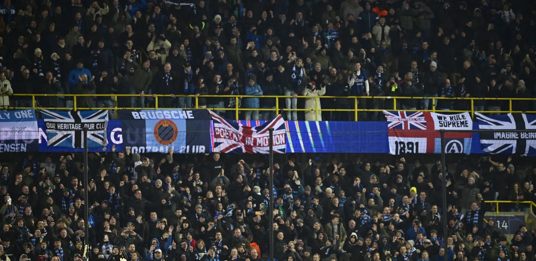 Steward bij Club Brugge bewusteloos na harde knal