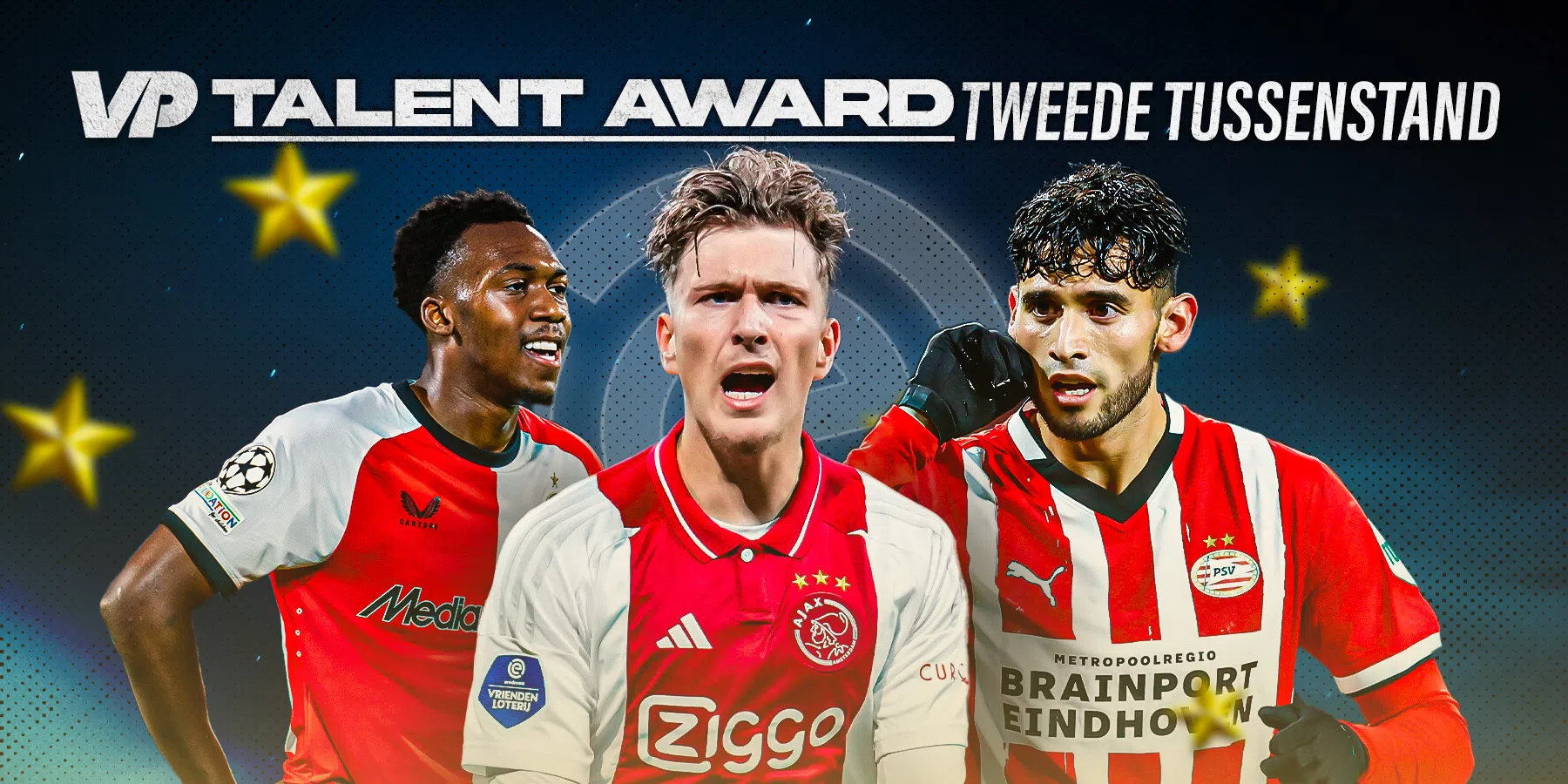 VP Talent Award 2024: Ajax, PSV en Feyenoord op virtueel podium